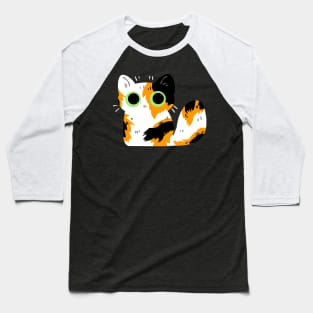 Pretty Calico Kitty Baseball T-Shirt